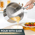 MICHELANGELO Stainless Steel Sauce Pans Set, Nonstick Sauce Pans 1QT & 2QT & 3QT