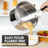 MICHELANGELO Triply Stainless Steel Saucepan with Lid 6 Pcs,Multipurpose Saucepans Set-1QT & 2QT & 3QT