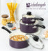 MICHELANGELO Nonstick Sauce Pan with Lid, Ceramic Saucepan Set- 1Qt & 2Qt & 3Qt, Purple