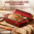 MICHELANGELO Enameled Cast Iron Bread Pan with Lid, 9x5 Sourdough Loaf Pan