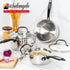 MICHELANGELO Tri-Ply Stainless Steel Saucepan with Lid,  Multipurpose Sauce Pots Set 6 Pcs