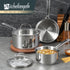 MICHELANGELO Stainless Steel Sauce Pans Set, Nonstick Sauce Pans 1QT & 2QT & 3QT