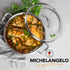 MICHELANGELO 12inch Stainless Steel Pan with Lid - 6 Quart Saute Pan, Deep Frying Pan