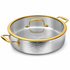 MICHELANGELO 12 Inch Triply Stainless Steel Saute Pan with Lid