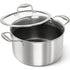 MICHELANGELO Tri-ply Stainless Steel Stock Pot, Heavy Duty Stockpot with Lid
