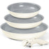 MICHELANGELO Nonstick Frying Pan Set Removable Handle, 8" 9.5" and 11" Frying Pans, Beige