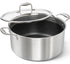 MICHELANGELO Tri-ply Stainless Steel Stock Pot, Heavy Duty Stockpot with Lid