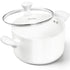 MICHELANGELO Stock Pot with Lid - 6 QT Nonstick Ceramic Cooking Pot, white