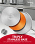 MICHELANGELO Stainless Steel Sauce Pan with Lid, 1.5 Quart  sauce pan with Steamer Insert