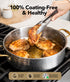 MICHELANGELO 12 Inch Triply Stainless Steel Saute Pan with Lid