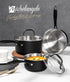 MICHELANGELO Stainless Steel Saucepan Set,Tiply-Base Sauce Pan with Lids-1QT & 2QT & 3QT