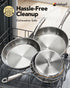 MICHELANGELO Fully Clad Tri-Ply Stainless Steel 8 Inch Frying Pan