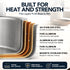 MICHELANGELO 5-Ply Stainless Steel Cookware Set, 23-Piece Pots and Pans Set