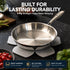 MICHELANGELO 5-Ply Stainless Steel Cookware Set, 23-Piece Pots and Pans Set