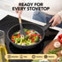MICHELANGELO Nonstick Frying Pan - Non Stick Small Frying Pan with Silicone Handle