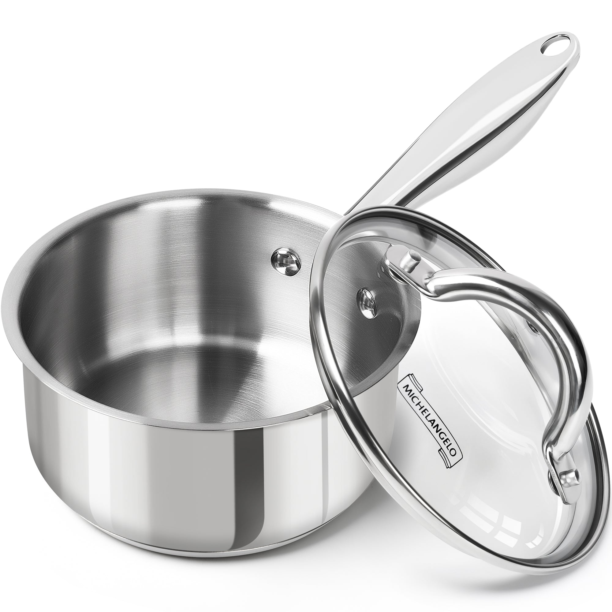 MICHELANGELO Stainless Steel Sauce Pan with Lid