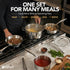 MICHELANGELO 5-Ply Stainless Steel Cookware Set, 23-Piece Pots and Pans Set