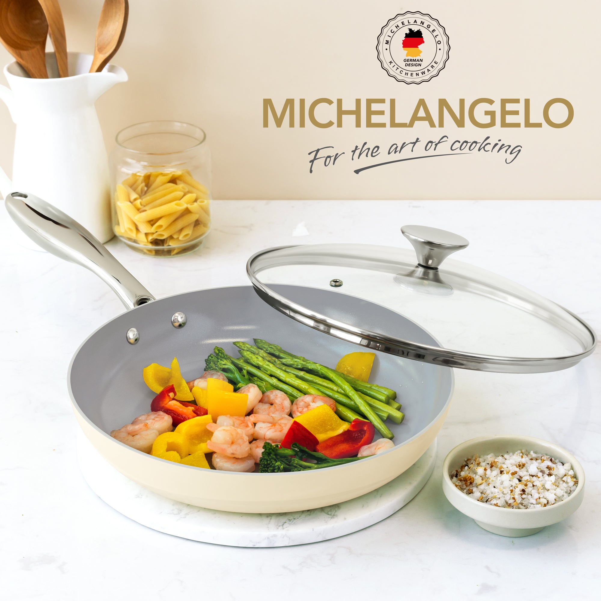 MICHELANGELO Ceramic Frying Pan Nonstick