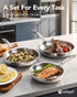 MICHELANGELO Fully Clad Tri-Ply Stainless Steel Frying Pan Set 8",9.5",11"
