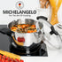 MICHELANGELO Stainless Steel Pasta Pot with Strainer Lid 6 Qt Spaghetti Pot