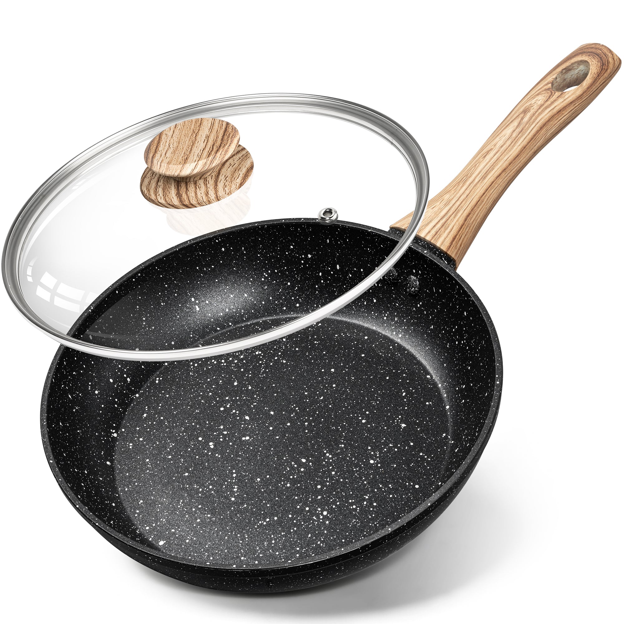 MICHELANGELO 10 Inch Frying Pan with Lid