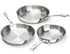MICHELANGELO Fully Clad Tri-Ply Stainless Steel Frying Pan Set 8",9.5",11"