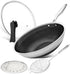 MICHELANGELO 12.5 Inch Stainless Steel Woks & Stir-fry Pans with Stay Cool Handle