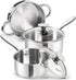 MICHELANGELO 1 & 2Quart Stainless Steel Saucepan with Lid & Steamer