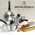 MICHELANGELO 1 & 2 & 3 Quart Stainless Steel Saucepan Set with Bakelite Handle