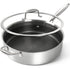 MICHELANGELO Tri-ply Stainless Steel Saute Pan 6 QT with Honeycomb Interior
