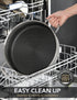 MICHELANGELO Tri-ply Stainless Steel Saute Pan 6 Quart, Deep Frying Pan with Honeycomb Interior