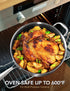 MICHELANGELO Tri-ply Stainless Steel Saute Pan 6 QT with Honeycomb Interior