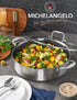MICHELANGELO Tri-ply Stainless Steel Saute Pan 6 Quart, Deep Frying Pan with Honeycomb Interior