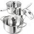 MICHELANGELO Stainless Steel Sauce Pan with Lid, 1QT & 2QT & 3QT