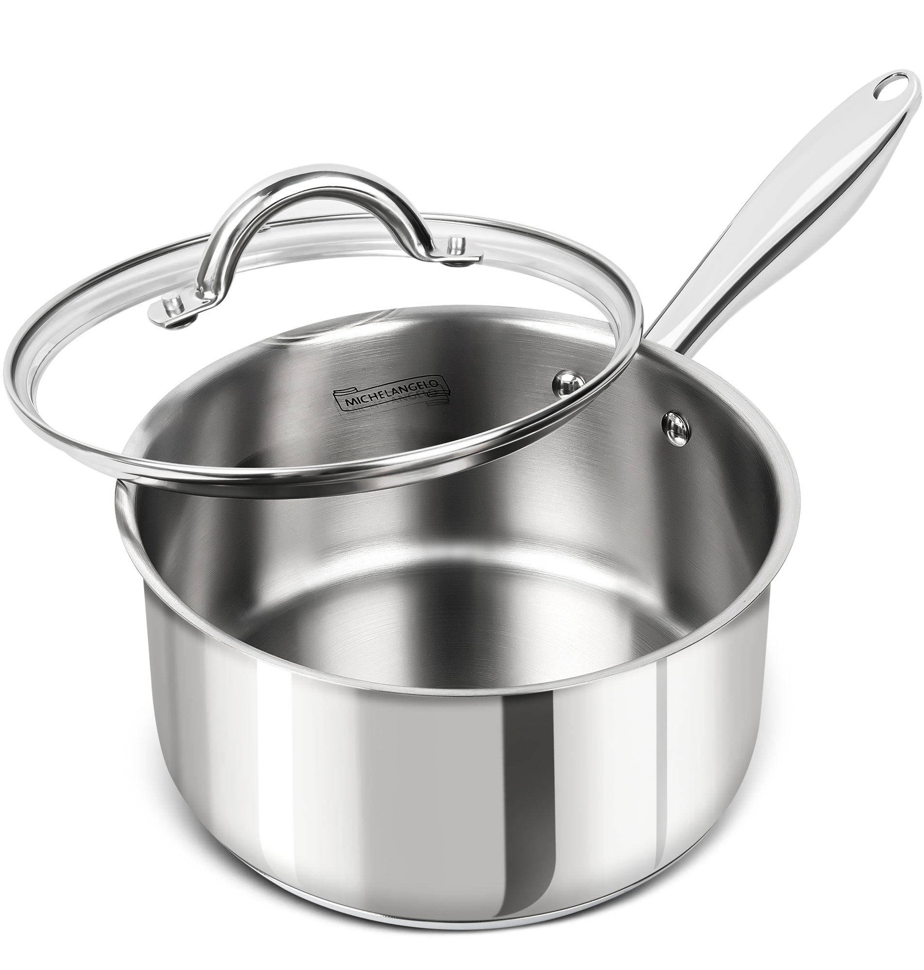 MICHELANGELO Stainless Steel Sauce Pan with Lid
