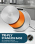 MICHELANGELO 1 & 2 & 3 Quart Stainless Steel Saucepan with Lid & Steamer