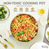 MICHELANGELO Pasta Pot with Strainer Lid, 6 Quart Multipurpose Pot with Twist and Lock Handles